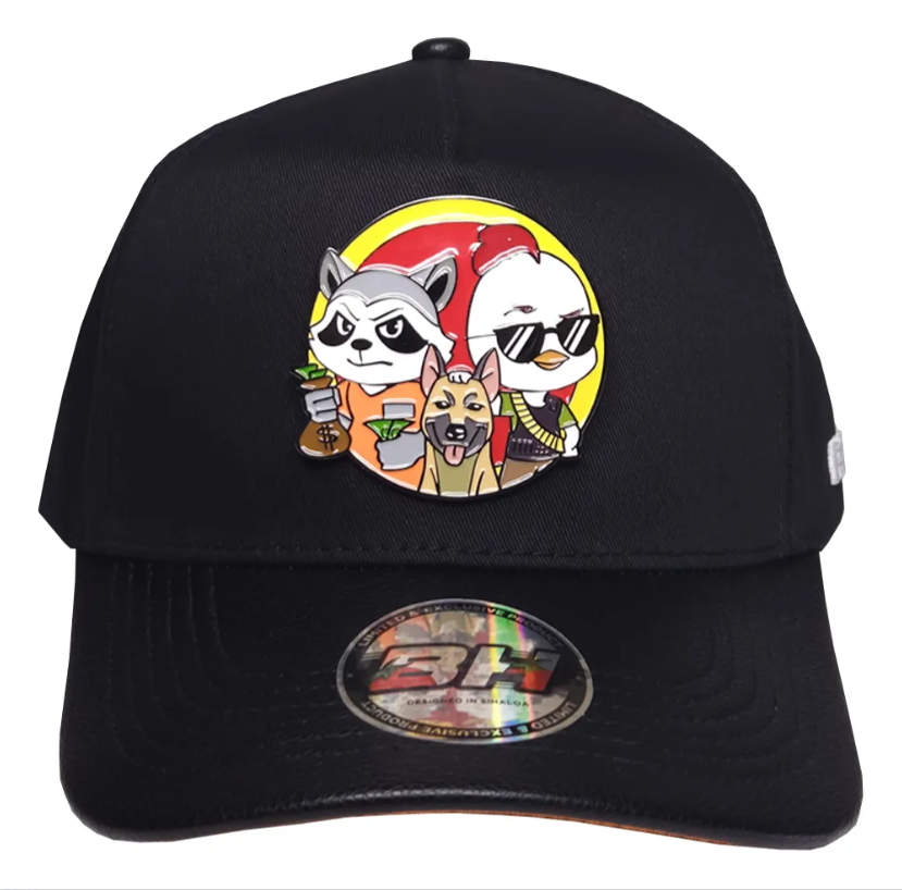 Gorra El Mapache Y El Chicken Markitos Toys Nini 09 Negra